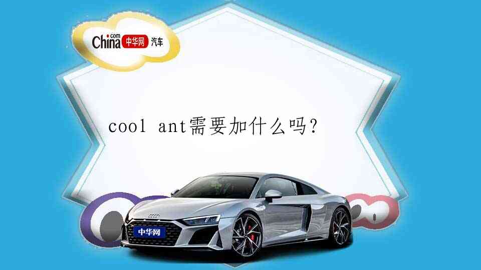 
cool ant需要加什么吗？