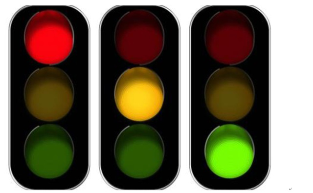 交通信号灯黄灯表示什么