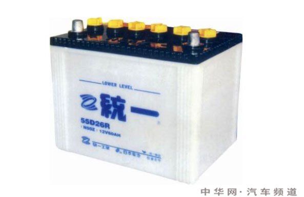 统一蓄电池(电瓶)型号规格参数