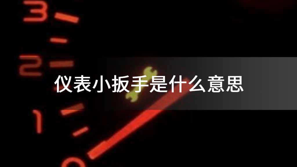 仪表小扳手是什么意思