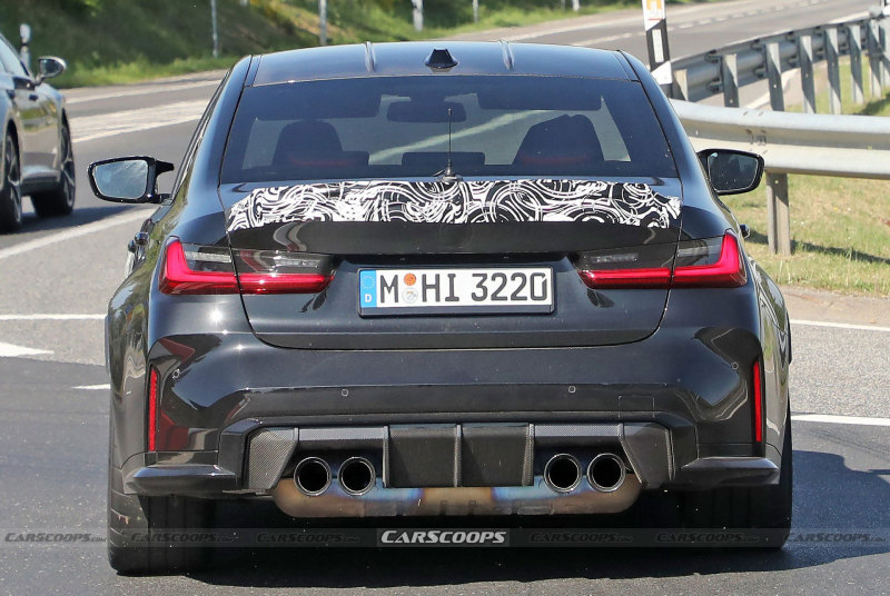 碳纤维车顶/青铜卡钳 全新BMW M3 CS最新谍照