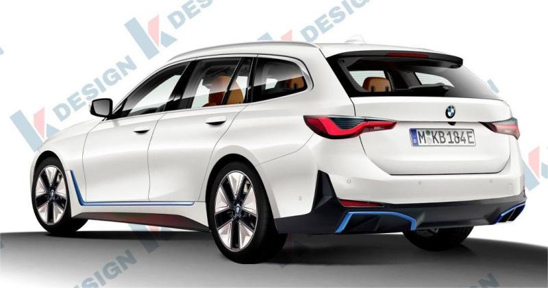 外观造型更加动感 BMW i4 Touring渲染图曝光