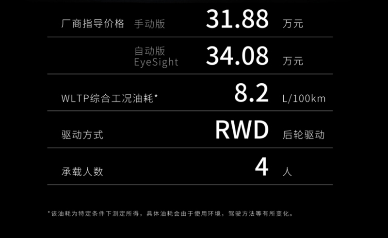 中国限量300台 BRZ 10周年纪念版售31.88万起
