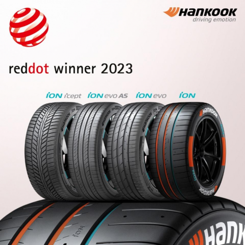 韩泰iON电动汽车轮胎获得4项2023年红点设计大奖