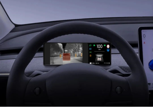 神改装！给特斯拉Model 3加装仪表盘 网友：安全多了