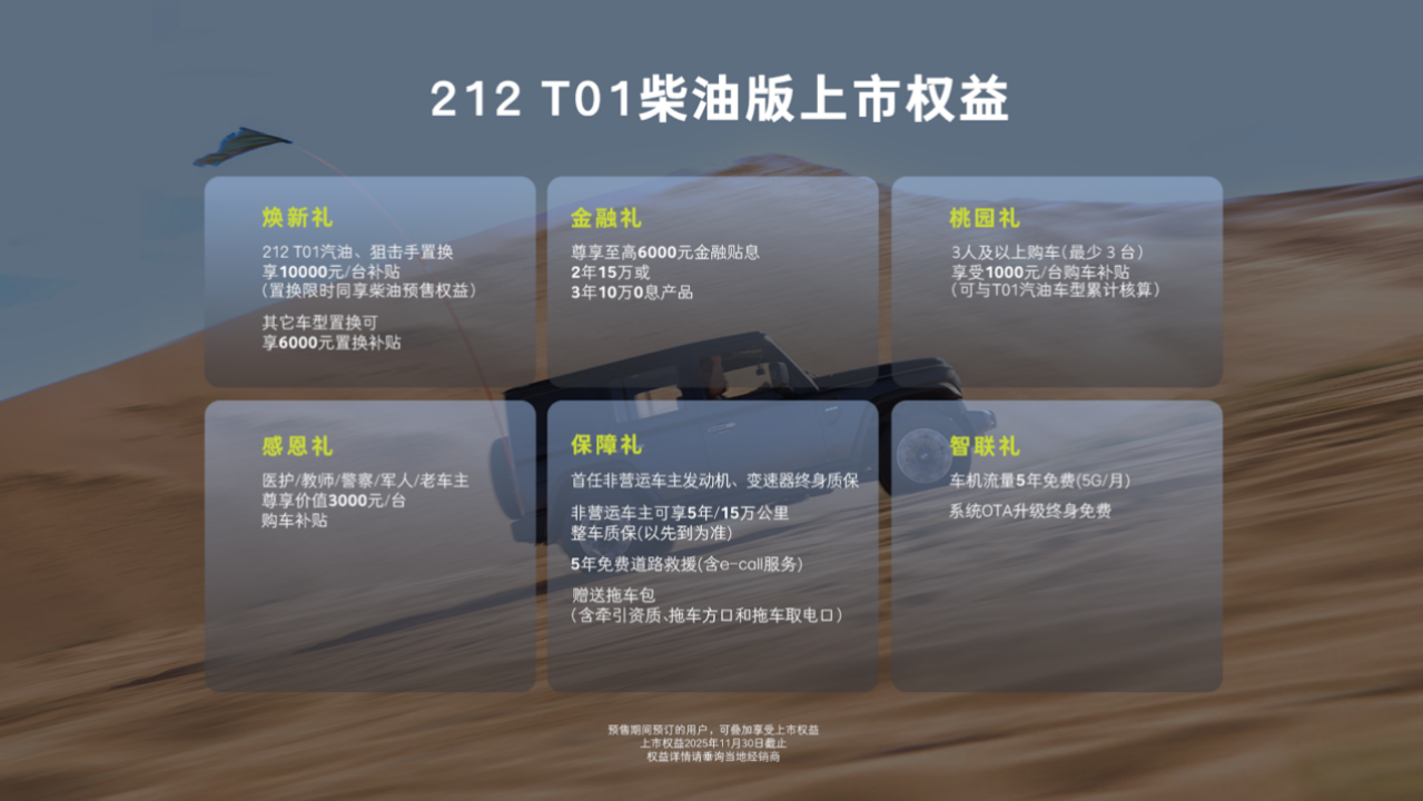 212 T01 柴油版：不堆参数重实用，以用户需求破越野痛点