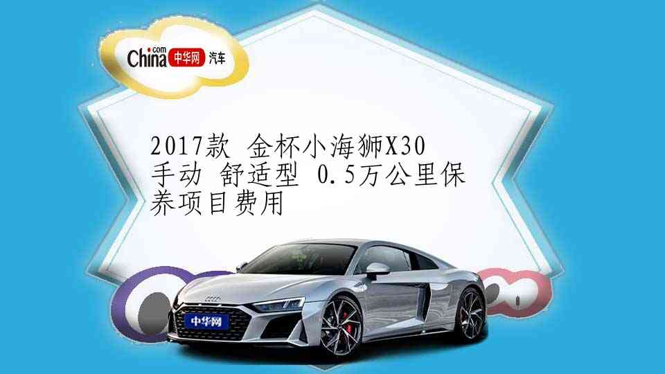 2017款 金杯小海狮X30 手动 舒适型 0.5万公里保养项目费用