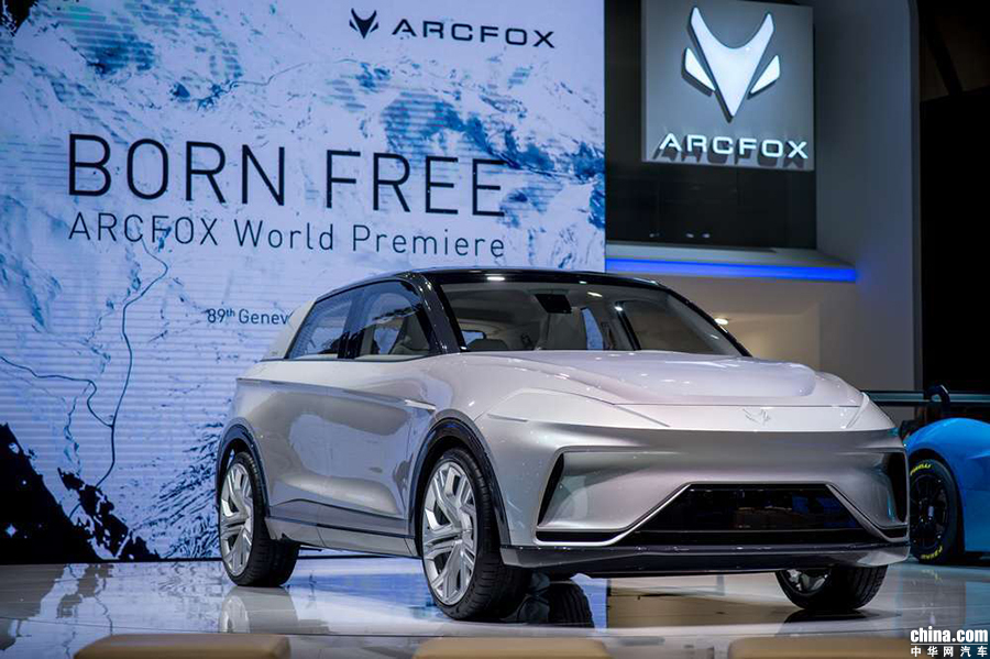 纯电超跑/概念SUV 北汽新能源ARCFOX即将亮相上海
