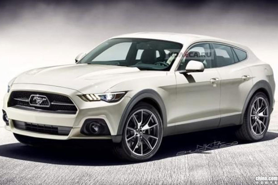 有望2021年发布 福特纯电Mustang SUV渲染图曝光