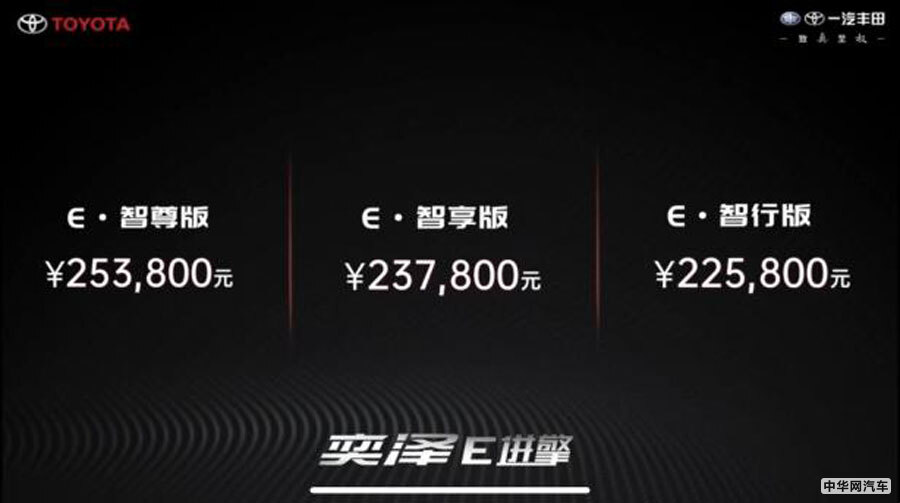14.58万元起售 2020款丰田奕泽/奕泽E进擎上市