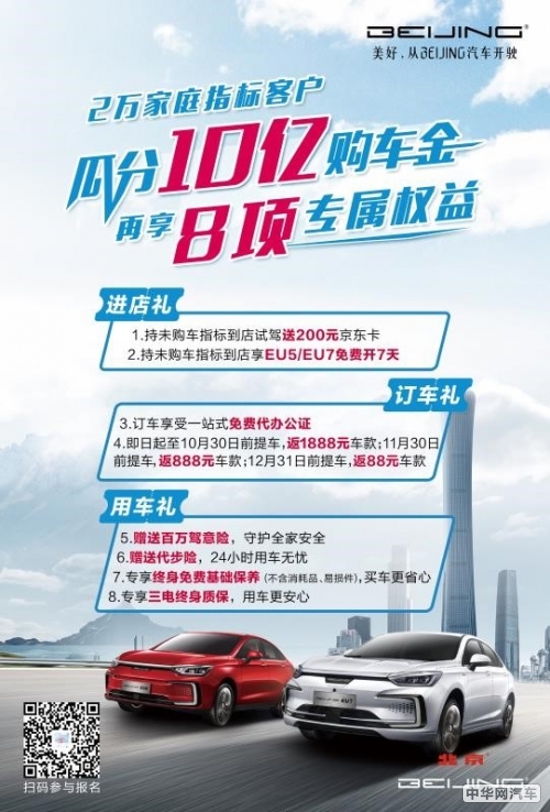 立足北京 BEIJING汽车携三款纯电车型参展EVTec China 2020