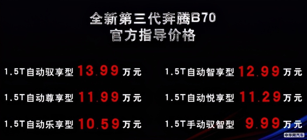 全新第三代奔腾B70 抖IN登场