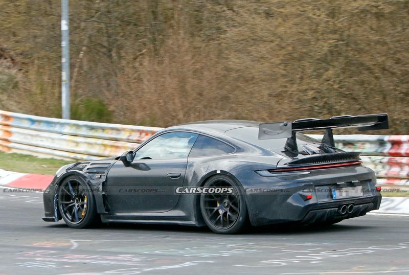 最大572马力 保时捷新款911 GT3 RS最新谍照曝光