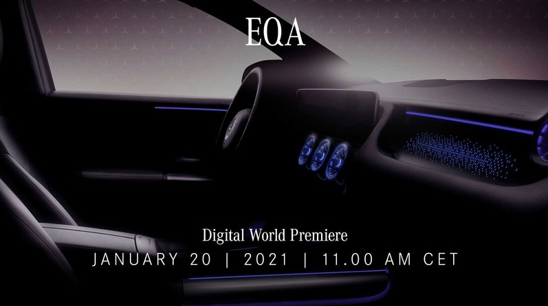 将于20日全球首发 奔驰EQA小型电动车曝光