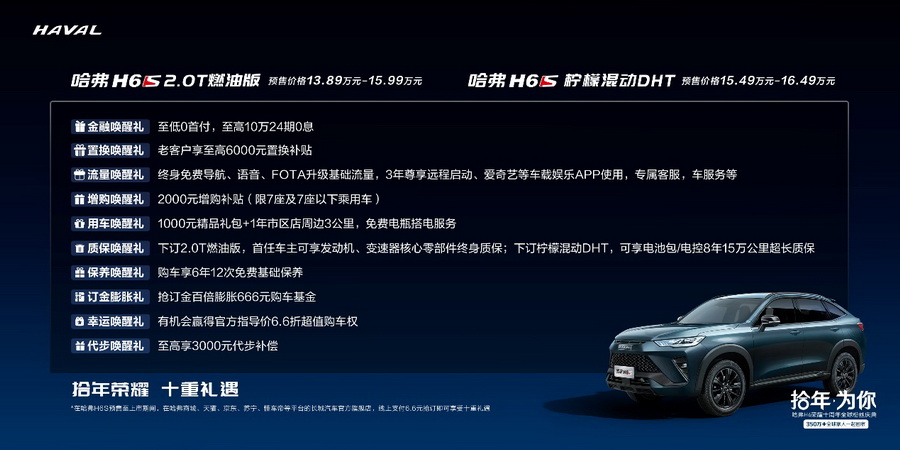 哈弗首款混动SUV上市 哈弗H6S售价13.89万起